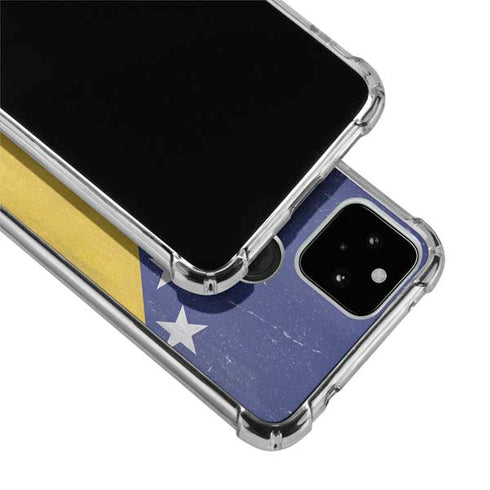 Bosnia and Herzegovina Flag Distressed Google Pixel 5a 5G Clear Case